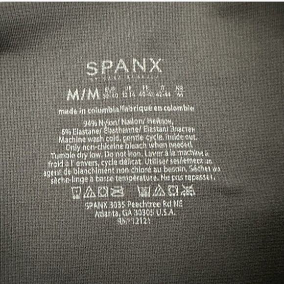 SPANX Look At Me Now Leggings In Black Camo Medium - Picture 6 of 8